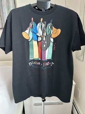 Black Bourbon Street Jazz Graphic Tee